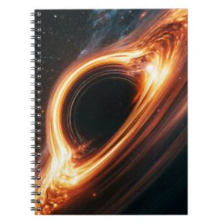 Supermassive Black Hole Accretion Disc Space Art  Notebook