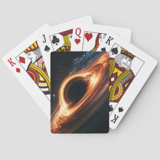 Supermassive Black Hole Accretion Disc Space Art  Playing Cards