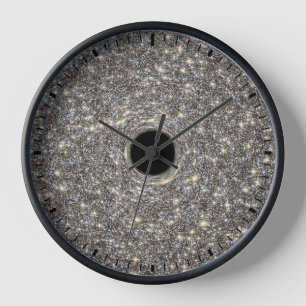 Supermassive Black Hole In The Middle Of A Galaxy. Clock