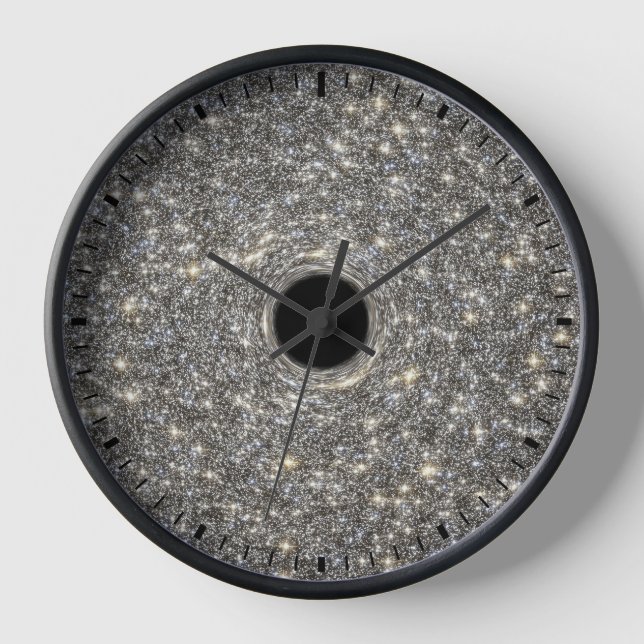 Supermassive Black Hole In The Middle Of A Galaxy. Clock (Front)