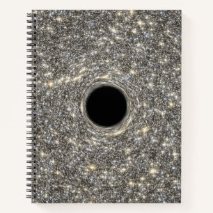 Supermassive Black Hole In The Middle Of A Galaxy. Notebook
