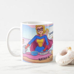 SUPERMOM Mug – Cute Superhero Gift for Mum