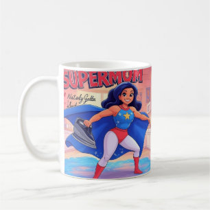SUPERMOM Mug – Funny Superhero Gift for Mum