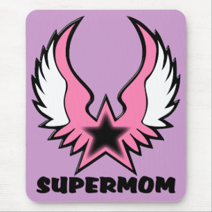 SuperMom: My mother is my super hero Mouse Pad
