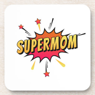 Supermom Retro Comic Pop Art   Coaster
