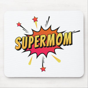 Supermom Retro Comic Pop Art Mousepad