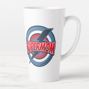 Supermom retro logo style coffee mug