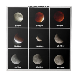 Supermoon & Eclipse Ceramic Tile