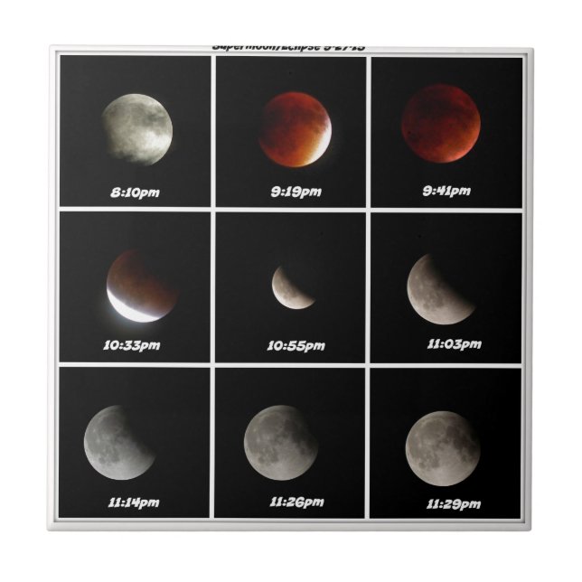 Supermoon & Eclipse Ceramic Tile (Front)
