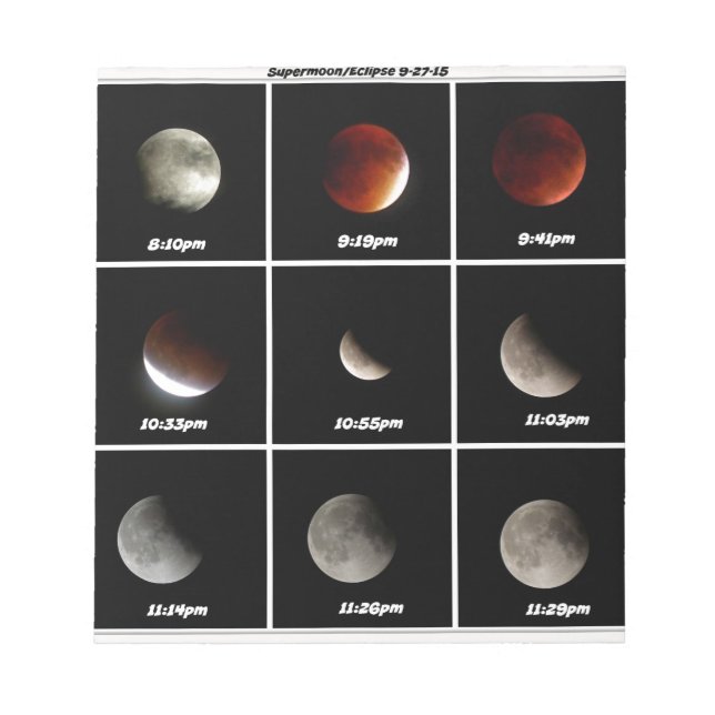 Supermoon & Eclipse Notepad (Front)