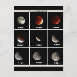Supermoon & Eclipse Postcard
