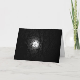 Supermoon Greeting Card, Blank Inside Card