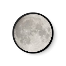 Supermoon in black sky