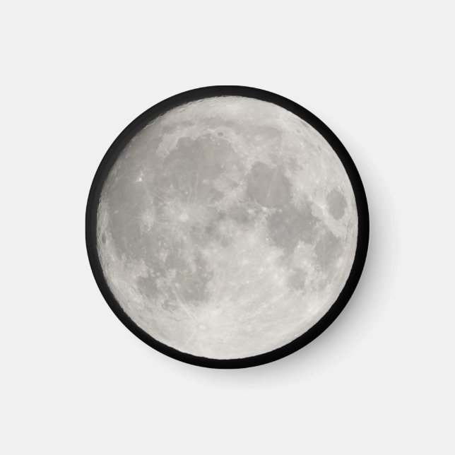 Supermoon in black sky magnet (Front)