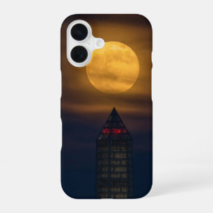 Supermoon Over Washington Monument iPhone 16 Case