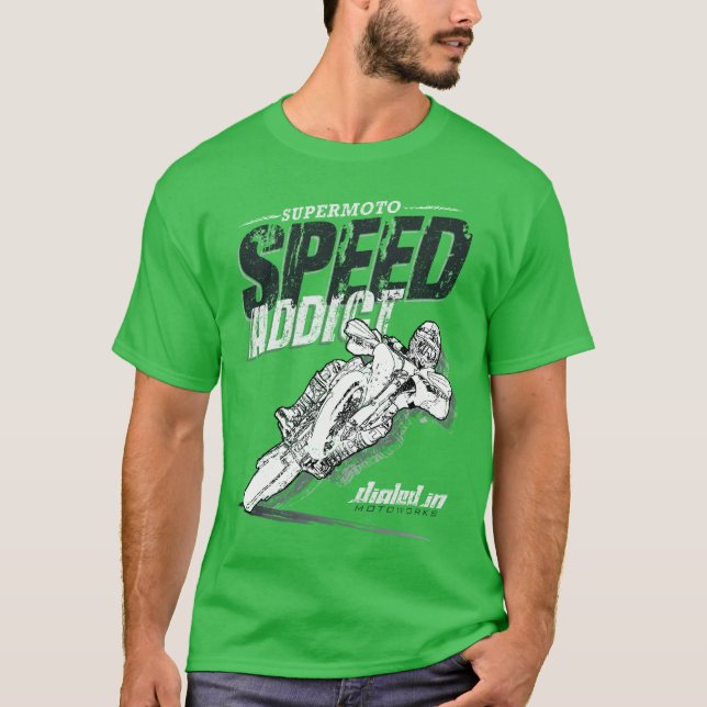 SuperMoto Speed Addict Motorcycle Shirt (Front)