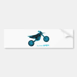 SuperMoto Wheelie Bumper Sticker