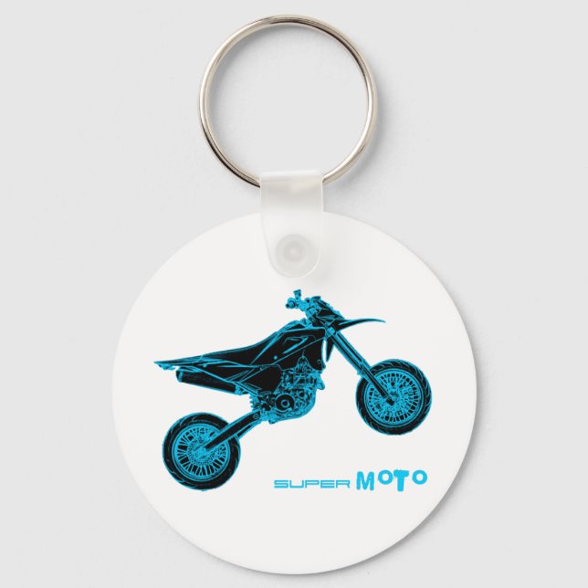 SuperMoto Wheelie Key Ring (Front)