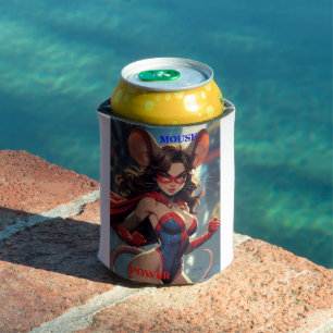 SuperMouse Woman Mouse Power white can cooler