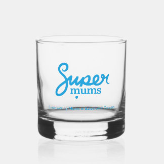 Supermums Printed Rock Glass