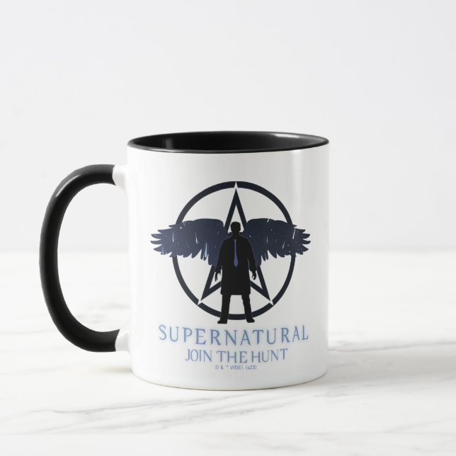 Supernatural Castiel Falling Stars Graphic Mug (Left)
