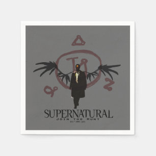 Supernatural Castiel Illustration Napkin