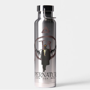 Supernatural Castiel Illustration Water Bottle