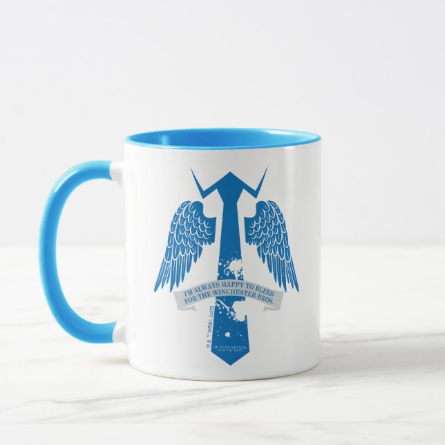 Supernatural Castiel Tie Quote Graphic Mug (Left)