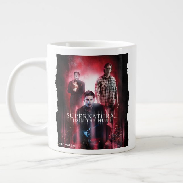 Supernatural Crowley, Dean, and Sam Large Coffee Mug (Left)