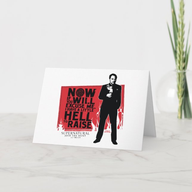 Supernatural Crowley Quote Graphic Card (Front)