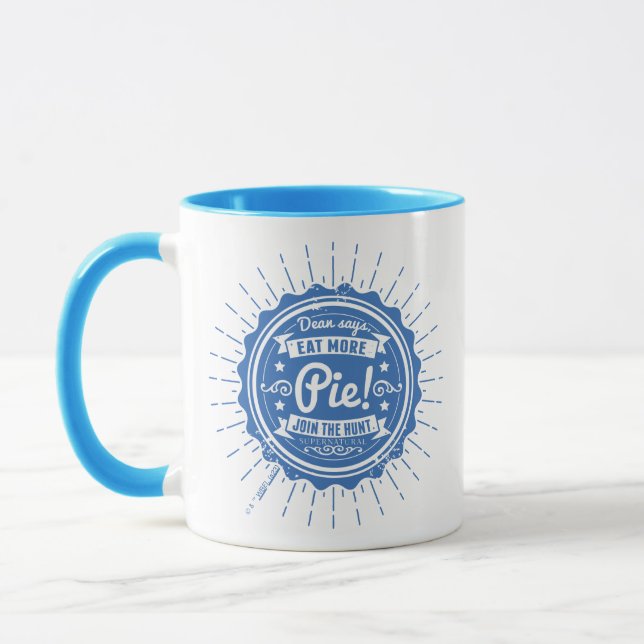 Supernatural "Dean Says Eat More Pie!" Mug (Left)