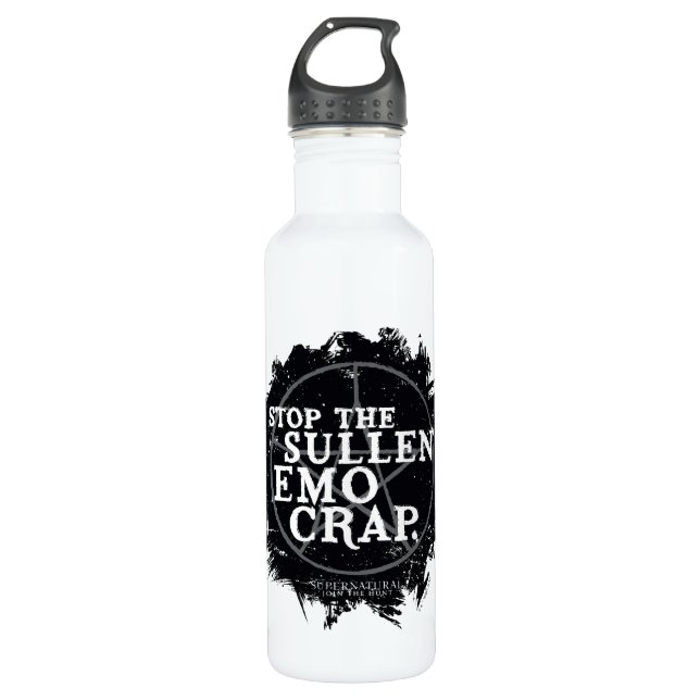 Supernatural "Emo" Quote 710 Ml Water Bottle (Front)