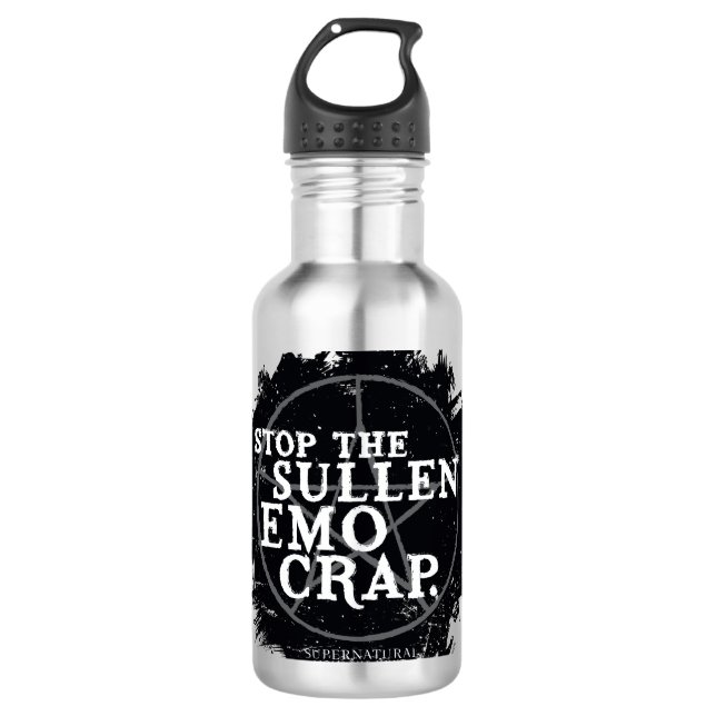 Supernatural "Emo" Quote 710 Ml Water Bottle (Front)