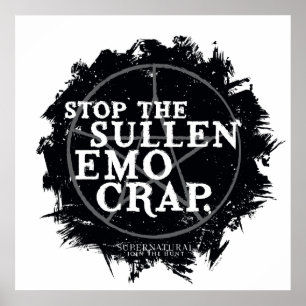 Supernatural "Emo" Quote Poster