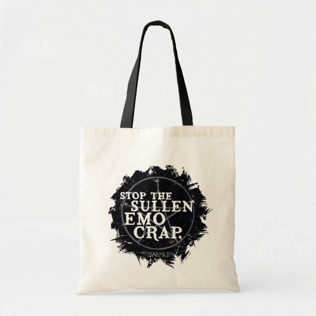 Supernatural "Emo" Quote Tote Bag (Front)