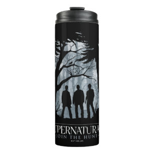 Supernatural Forest Silhouette Graphic Thermal Tumbler