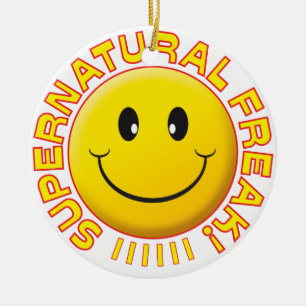 Supernatural Freak Smile Ceramic Ornament
