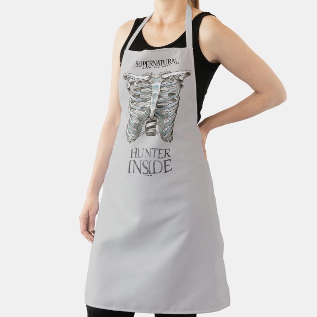 Supernatural "Hunter Inside" Ribcage Graphic Apron (Insitu)