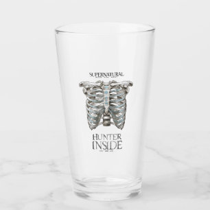 Supernatural "Hunter Inside" Ribcage Graphic Glass