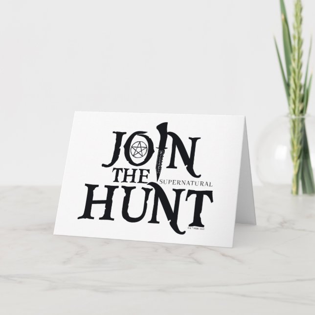 Supernatural "Join the Hunt" Card (Front)