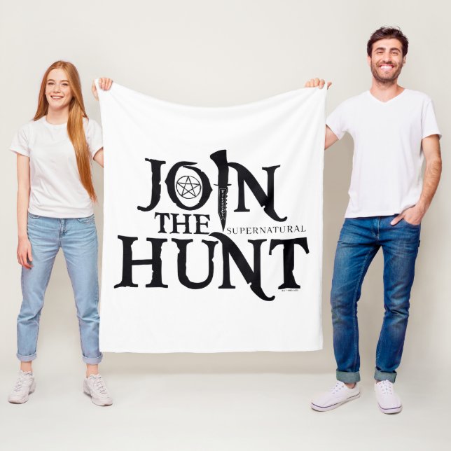 Supernatural "Join the Hunt" Fleece Blanket (In Situ)