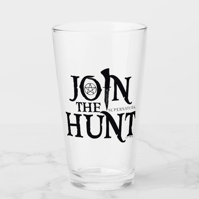 Supernatural "Join the Hunt" Glass (Front)
