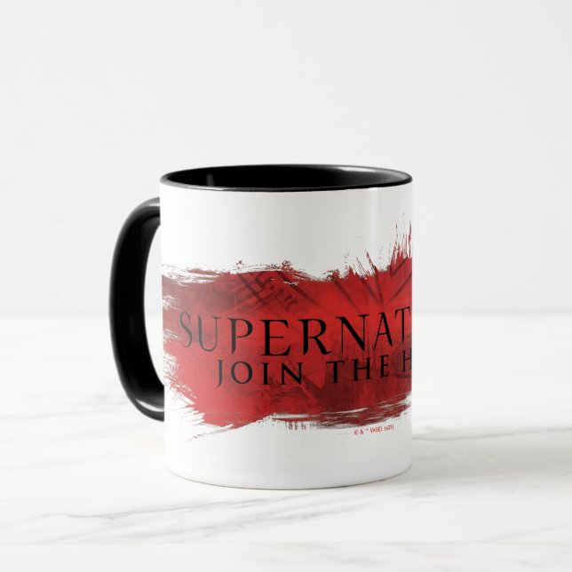 Supernatural "Join the Hunt" Red Splash Mug (Front Left)