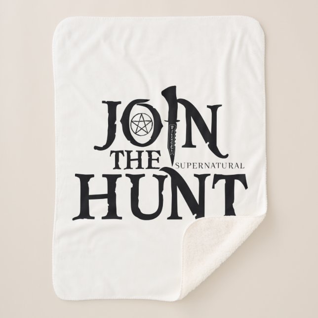 Supernatural "Join the Hunt" Sherpa Blanket (Front)