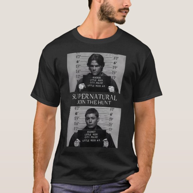 Supernatural Mugshot'S T-Shirt (Front)