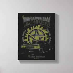 Supernatural "The Winchester Bros" Car Graphic Canvas Print
