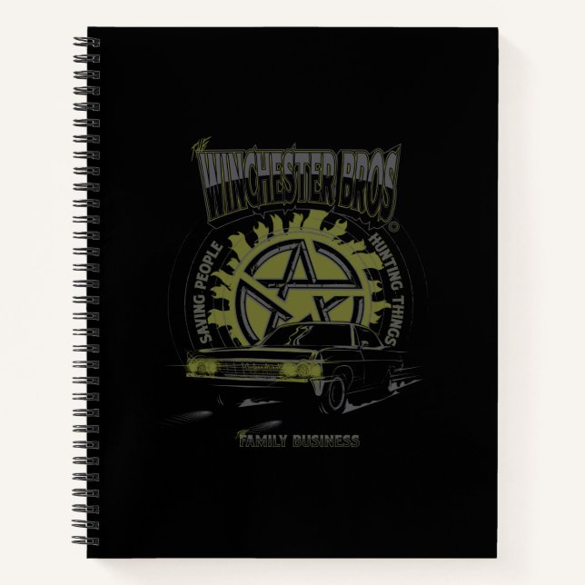 Supernatural "The Winchester Bros" Car Graphic Notebook (Front)
