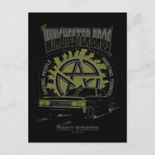 Supernatural "The Winchester Bros" Car Graphic Postcard