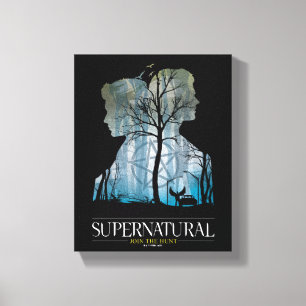 Supernatural Winchester Bros Forest Graphic Canvas Print