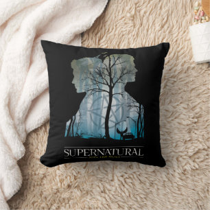 Supernatural Winchester Bros Forest Graphic Cushion